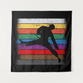 Karate Belt Colors Silhouette タペストリー (正面(横))