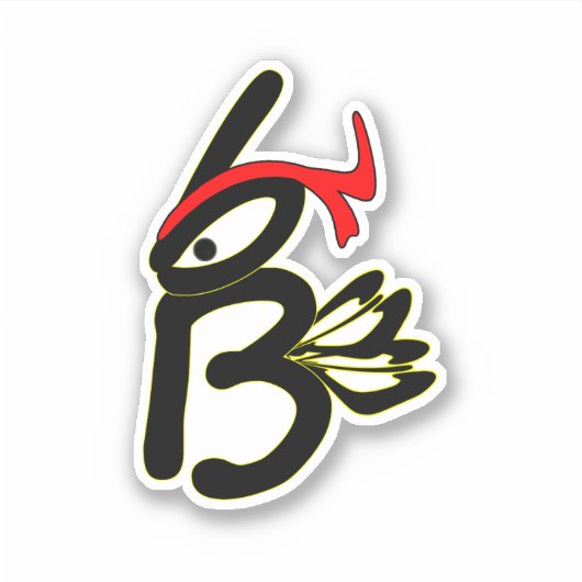 Karate Biene シール (正面)