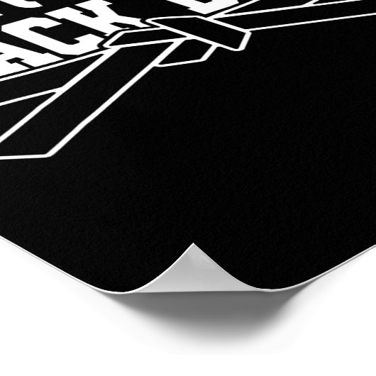 Karate Black Belt Gi Uniform Future Black Belt  ポスター (角)