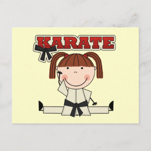 KARATE - Brunette Girl Tシャツ&ギフト ポストカード