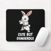 Karate Bunny Cute But Dangerous Funny Martial Arts マウスパッド (マウス)