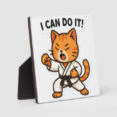 Karate Cat Sticker フォトプラーク (正面)