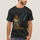 Karate Chicken VS Alien Knight Tシャツ (正面)