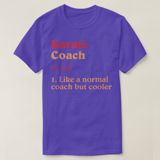 Karate Coach Definition Funny Sensei Humor  Tシャツ (デザイン正面)