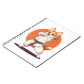 Karate Corgi � Martial Arts Dog ノートブック (左側)