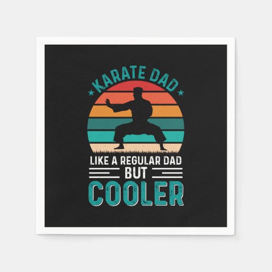 Karate Dad スタンダードカクテルナプキン (正面)