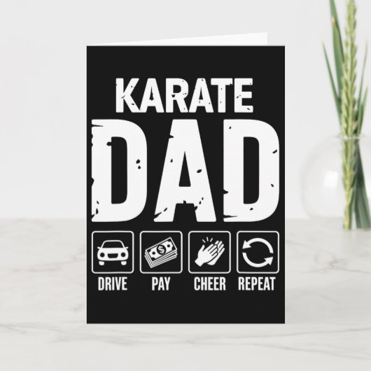Karate Dad Drive Pay Cheer Dad Of A Karate Fighter カード (正面)
