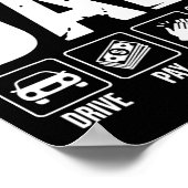 Karate Dad Drive Pay Cheer Dad Of A Karate Fighter ポスター (角)