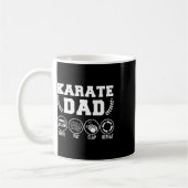 Karate Dad Drive Pay Clap Repeat Fathers Day Gift  コーヒーマグカップ (左)