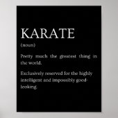 Karate Definition - Funny Sarcastic Karate Explana ポスター (正面)