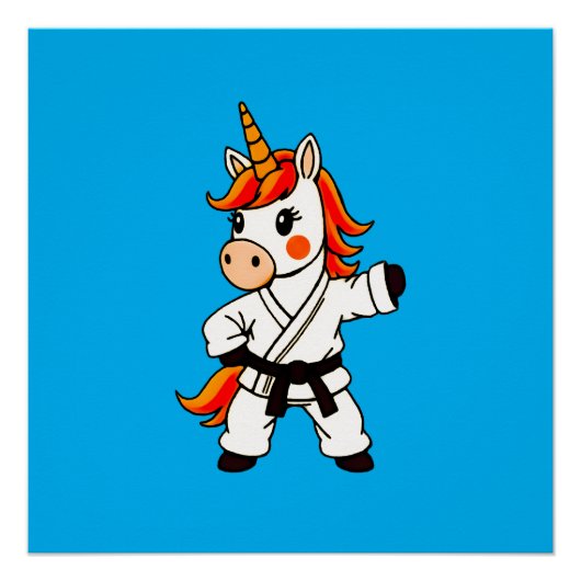 Karate  et unicorn .Fantastique art martial  ポスター (正面)