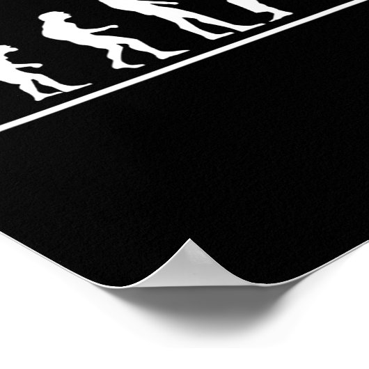 Karate Evolution Karate Chop Men Funny Karateka  ポスター (角)