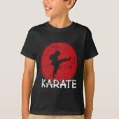 Karate Fighter Boy - Japan - Child Does Karate Kic Tシャツ (正面)