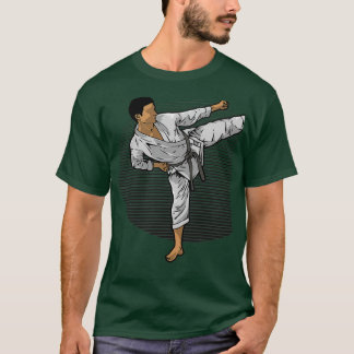 Karate Fighter Do A Sidekick Kick Tシャツ