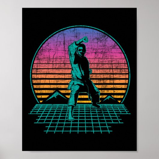 Karate Fighter - Retro Karateka Martial Arts Self  ポスター (正面)