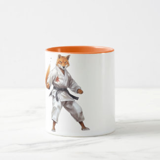 Karate Fox mug マグカップ