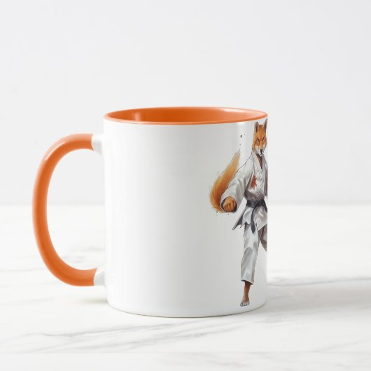 Karate Fox mug マグカップ (左)