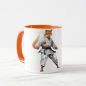 Karate Fox mug マグカップ (正面左)