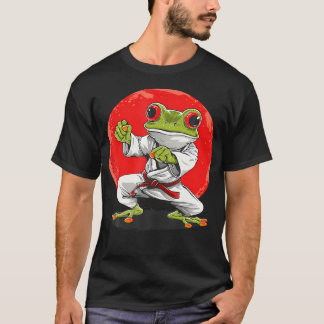 Karate Frog Martial Arts Judo Toad Kung Fu Frog Tシャツ