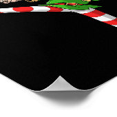 Karate Girl Elf Martial Arts Christmas  ポスター (角)