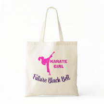 Karate Girl Future Black Belt Tote Bag