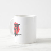 Karate Girl Japanese Gate コーヒーマグカップ (正面左)