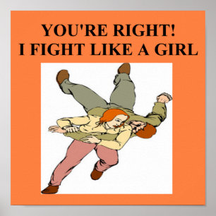 karate girl / woman ポスター