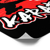 Karate Jumping Side Kick Japanese  ポスター (角)