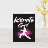 Karate Karate Girl カード (黄色い花)