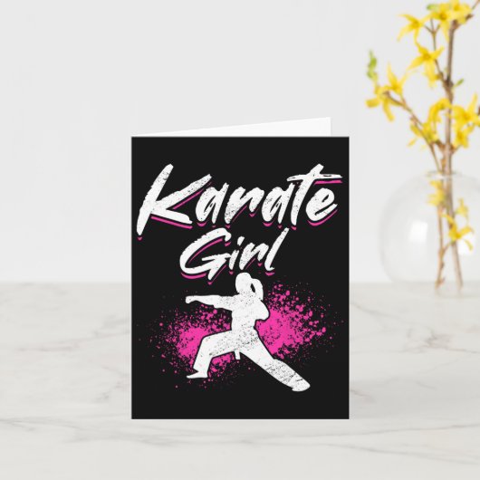 Karate Karate Girl  カード (黄色い花)