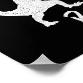 Karate Karatesaurus Rex Dinosaur Funny Martial Art ポスター (角)