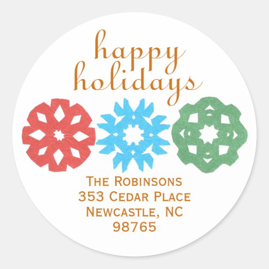 Karate Kat return-address label ラウンドシール (正面)