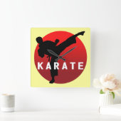 KARATE keri 2 スクエア壁時計 (ホーム)