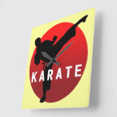 KARATE keri 2 スクエア壁時計 (傾斜)
