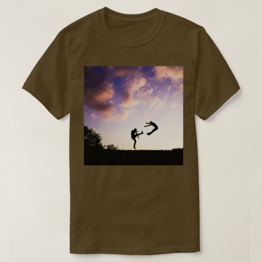 Karate kick by the dusk 1 tシャツ (デザイン正面)