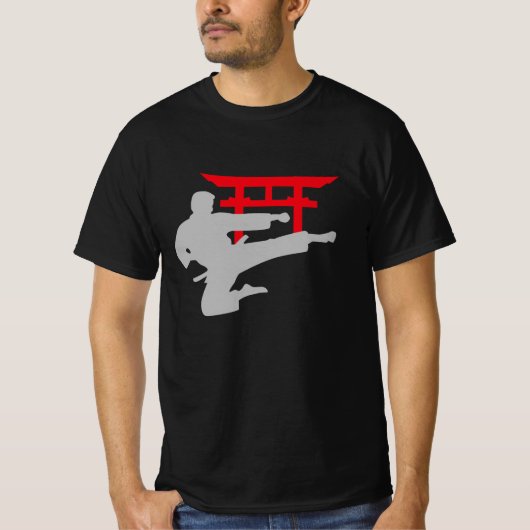 Karate Kick Torii Gate Tシャツ (正面)