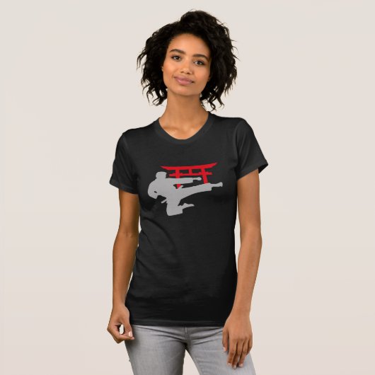 Karate Kick Torii Gate Tシャツ (正面フル)