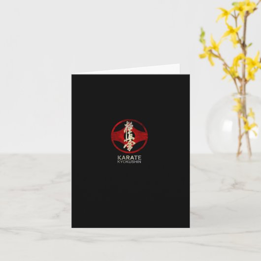 Karate Kyokushin Pullover Hoodie  カード (黄色い花)