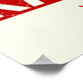 Karate Martial Arts with japanese Rising Sun ポスター (角)