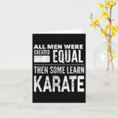 Karate Men Martial Arts Sensei Funny Statement For カード (黄色い花)