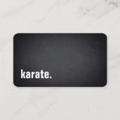 karate. Modern Minimalist Blackboard Professional 名刺 (正面)