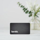 karate. Modern Minimalist Blackboard Professional 名刺 (スタンド正面)
