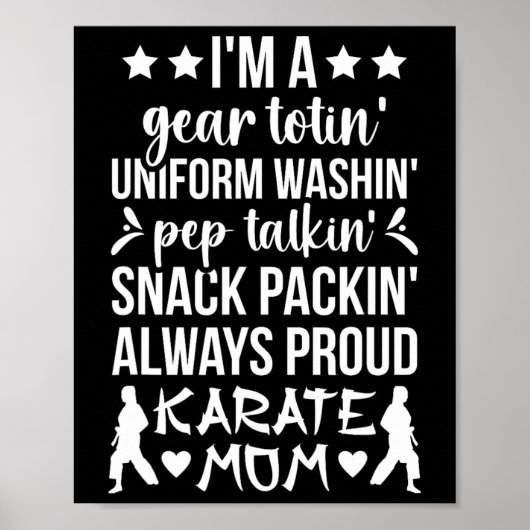Karate Mom Definition Karate Mother Karate Mama  ポスター (正面)