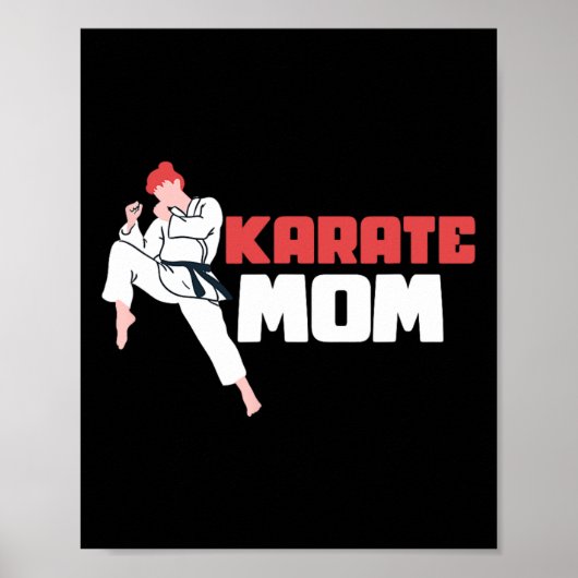 Karate Mom Karateka Self Defence Fighter  ポスター (正面)