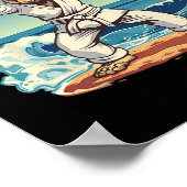 Karate Monkey Beach Kickboxing Jiu-jitsu Mma Marti ポスター (角)