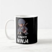Karate Ninja Boy Funny Martial Arts Sports  コーヒーマグカップ (左)