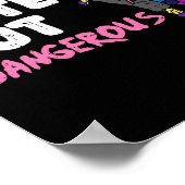 Karate Ninja Unicorn Cute Dangerous Martial Arts G ポスター (角)