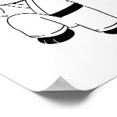 Karate Panda Crane Kick ポスター (角)