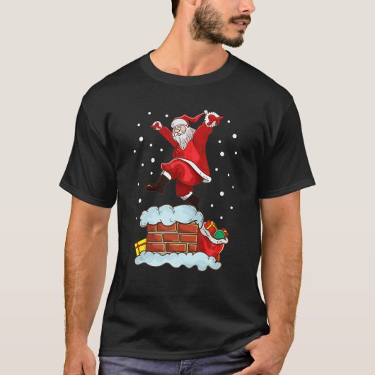 Karate Santa Claus Christmas Kung Fu Taekwondo MMA Tシャツ (正面)