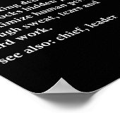 Karate Sensei Definition Funny Martial Arts Instru ポスター (角)